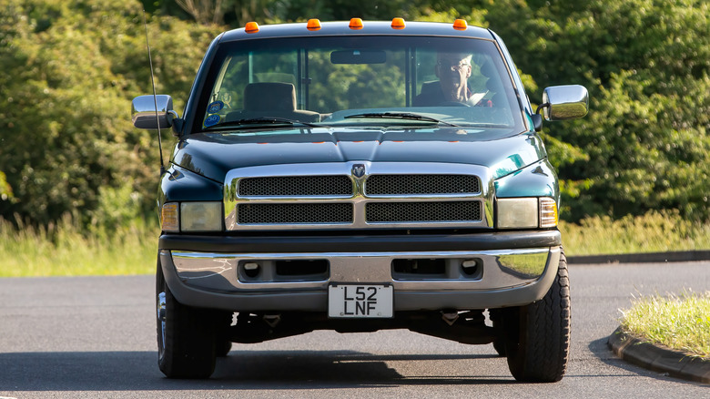 Front of 1994 Dodge Ram on road