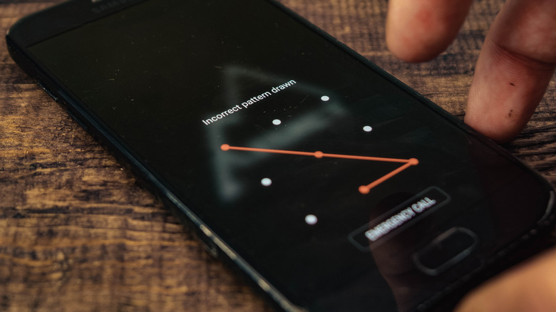 Android phone incorrect pattern drawn