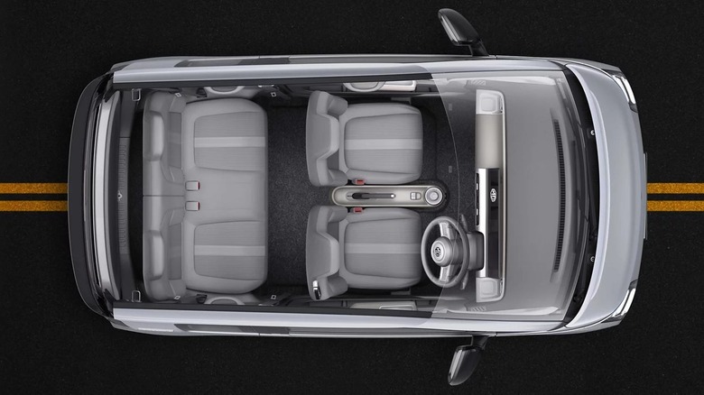 Internal space of the MG Comet EV