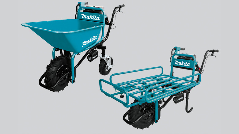 Two Makita wheelbarrow variants