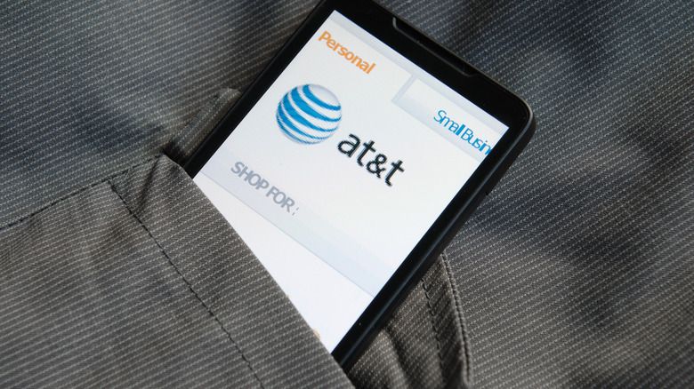 phone with AT&T logo