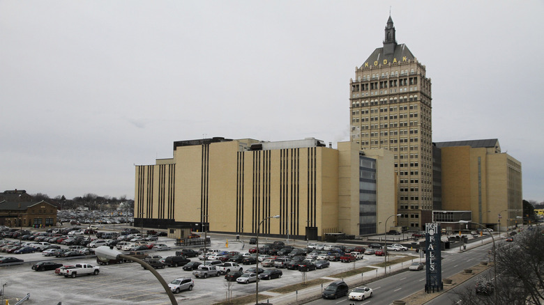 Kodak headquarters the day it filed bankruptcy