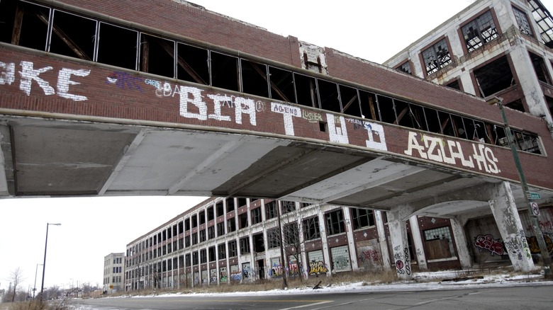 Derelict Packard factory