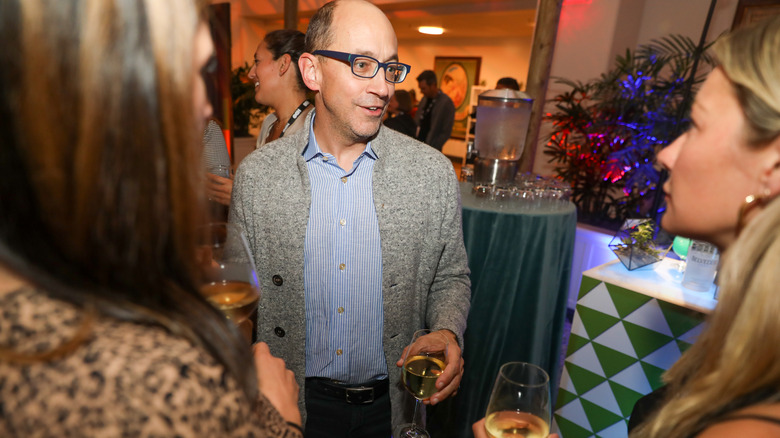 Dick Costolo at a party talking to people