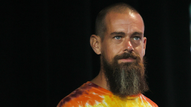 A photo of Jack Dorsey with tie-dye and a beard