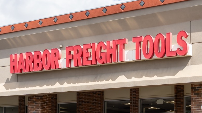 A Harbor Freight storefront