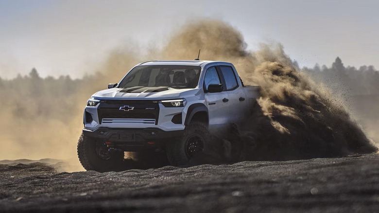 Action shot of the Chevy Colorado ZR2