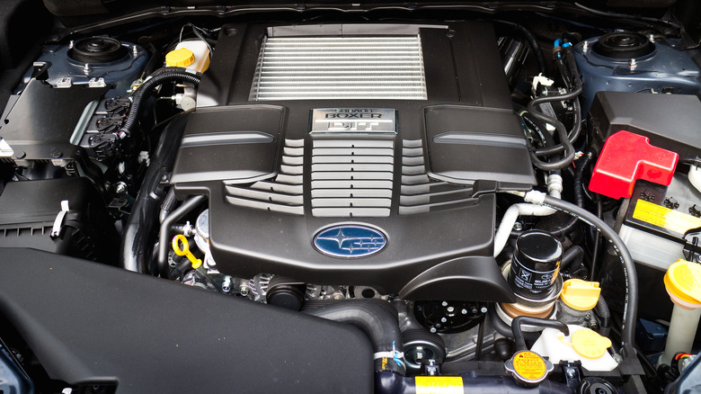 Subaru Forester 2014 engine bay