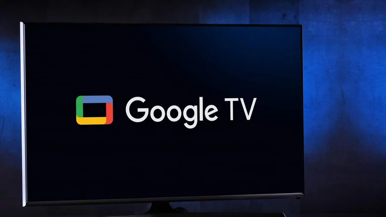 Google TV on TV screen
