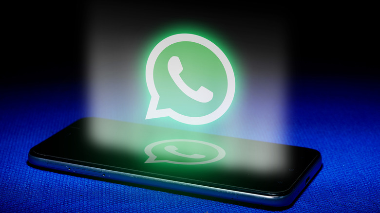 whatsapp logo smartphone illustration