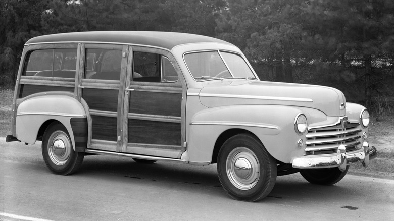 1947 Ford Super Deluxe parked street