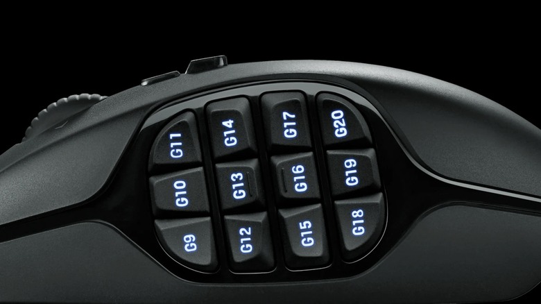 G600 mouse side keypad