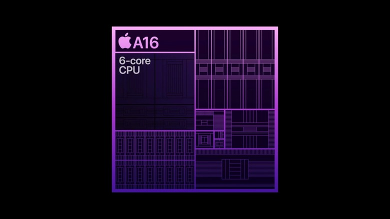 Representation of the A16 Bionic chipset