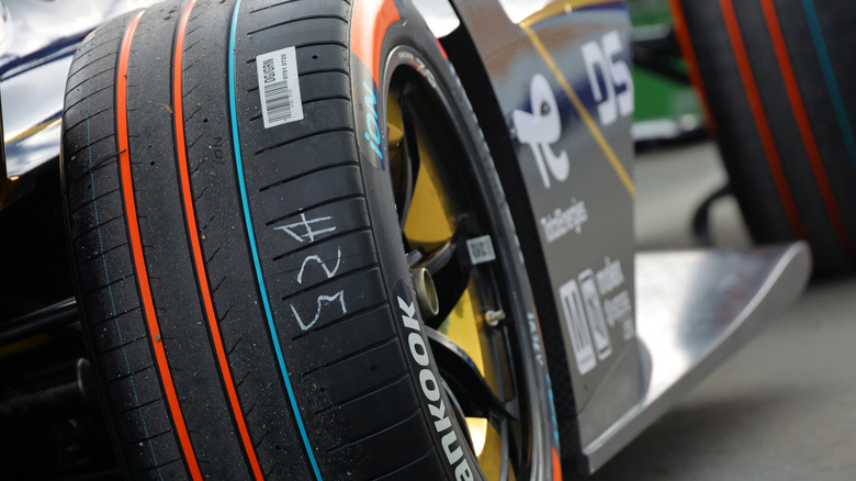 Hankook tires in the pit lane at Sao Paulo Street Circuit