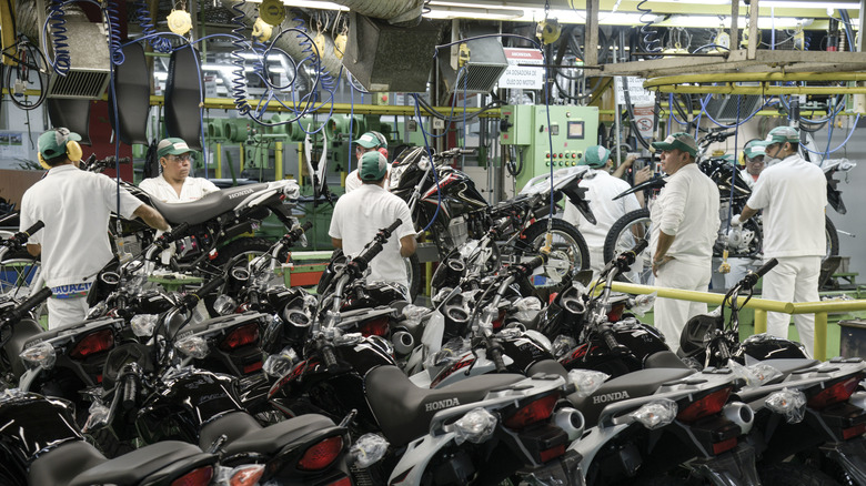 Honda assembly line in Brazil