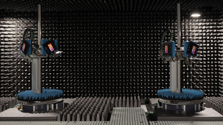 A radio anechoic chamber at Apple R&D facility in Munich