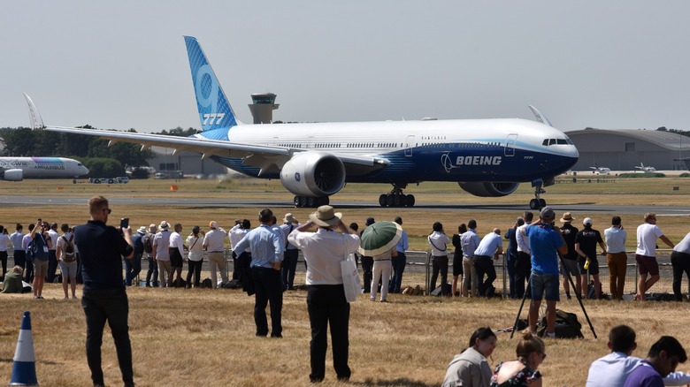 Boeing 777X at airshow