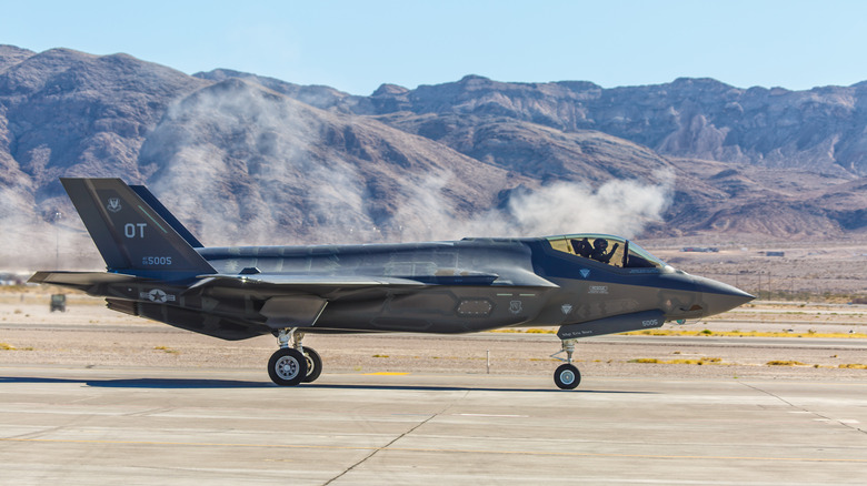 F-35 at Las Vegas runway