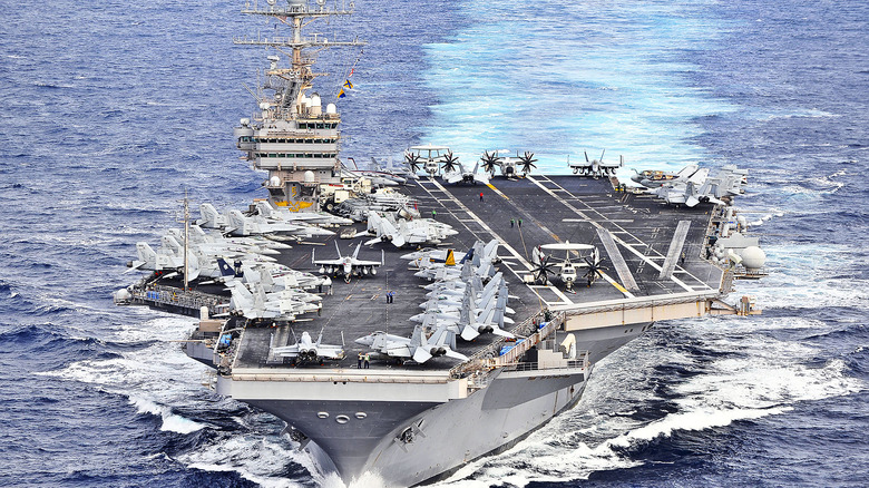 USS Abraham Lincoln at sea