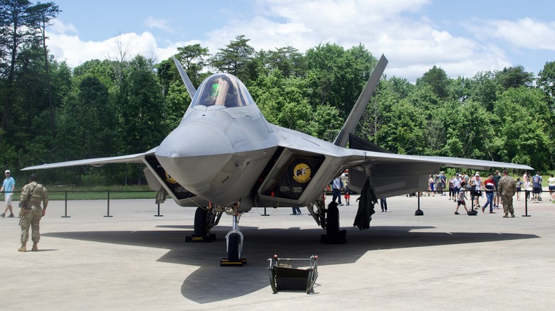 F-22 Raptor at air show