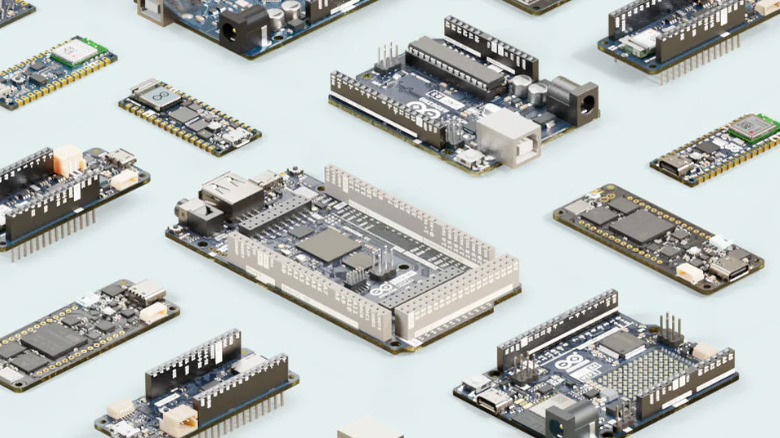 group of Arduino boards