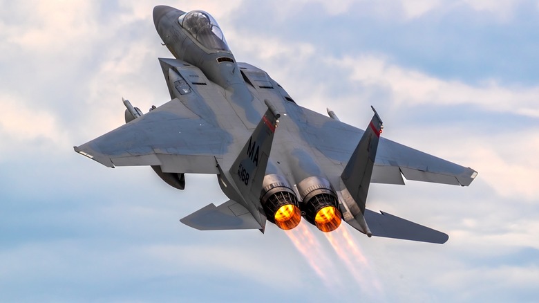 F-15C Fighter Jet in flight