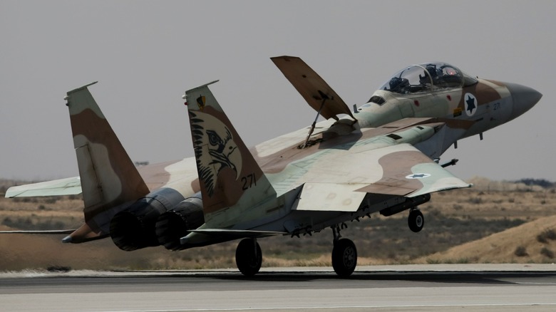 Israeli Air Force F-15 taking off