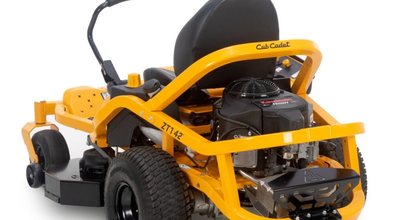 The Cub Cadet Ultima ZT1 42 features a Kawasaki engine