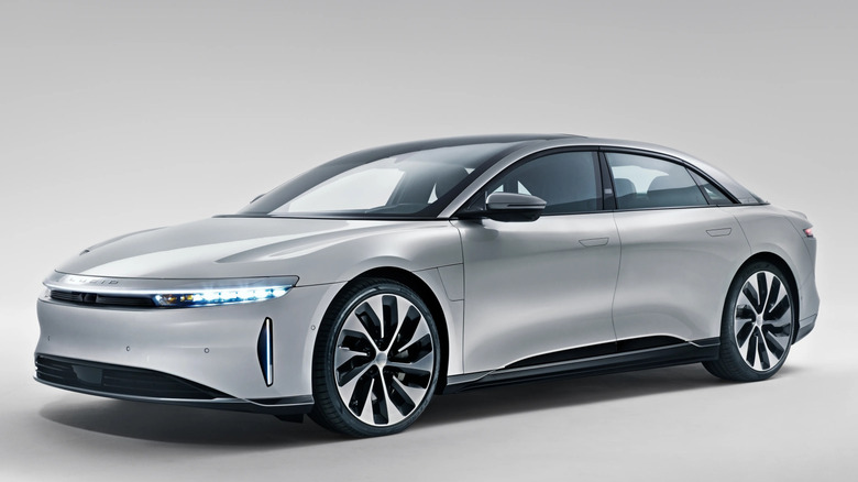 Lucid Air Grand Touring, front-left three-quarter view