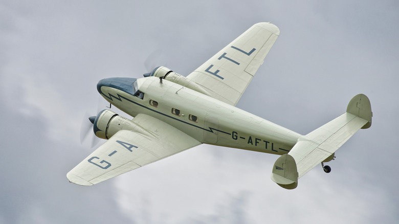 Lockheed Electra Junior in flight