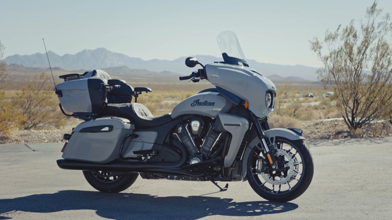 The 2025 Roadmaster PowerPlus in storm grey parked on a road