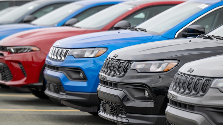 used Jeeps in car lot for sale