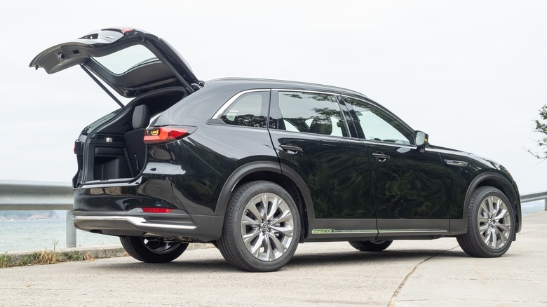 CX-90 rear view trunk open