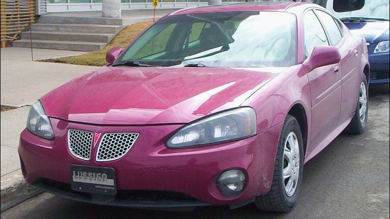 Maroon Pontiac Grand Prix GXP front view