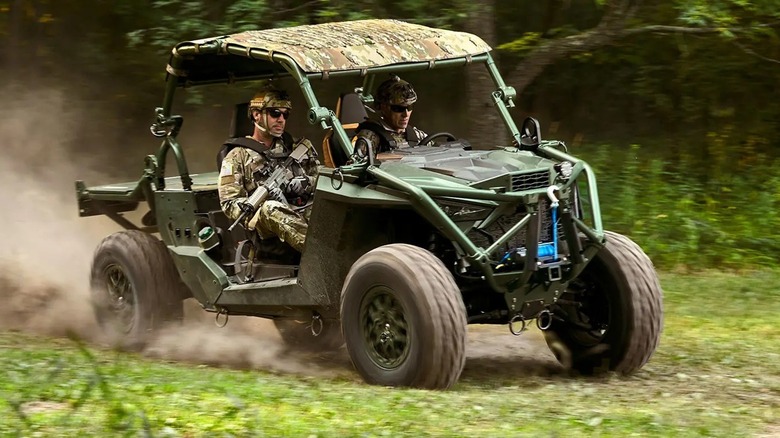 Polaris MRZR Alpha 1 on patrol