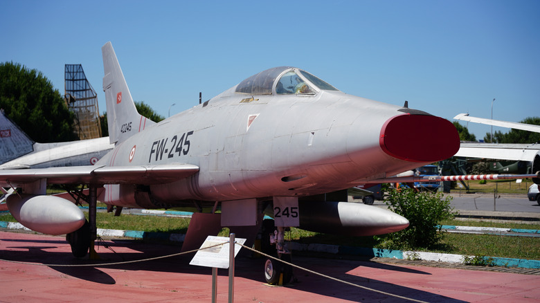 F-100D Super Sabre on display at a museum