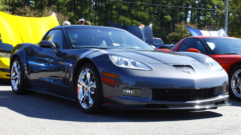 C6 Corvette parked car show