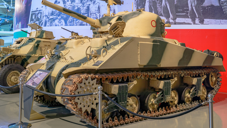 M4 Sherman tank museum exhibit