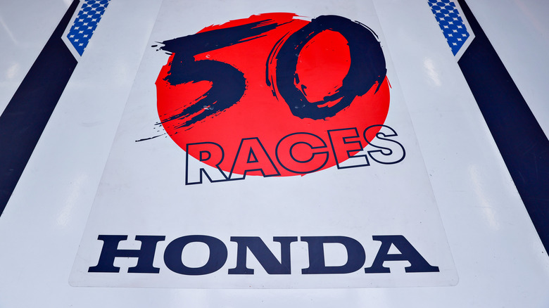 50 races sign of Honda Red Bull