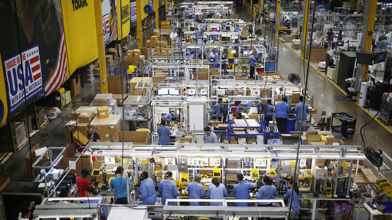 DeWalt assembly line in Charlotte, USA