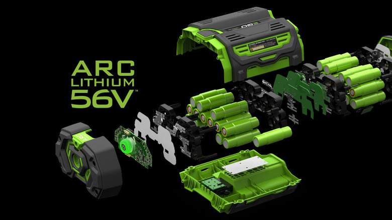 render of a EGO ARC Lithium 56V battery