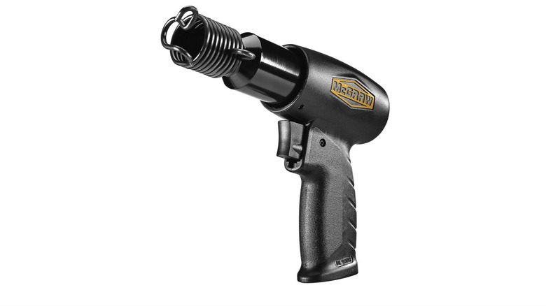 McGraw air hammer on white background