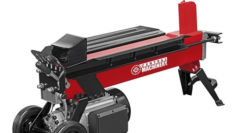 Harbor Freight Central Machinery electric log splitter