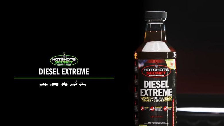 Hot Shot's Secret Diesel Extreme bottle advertisement