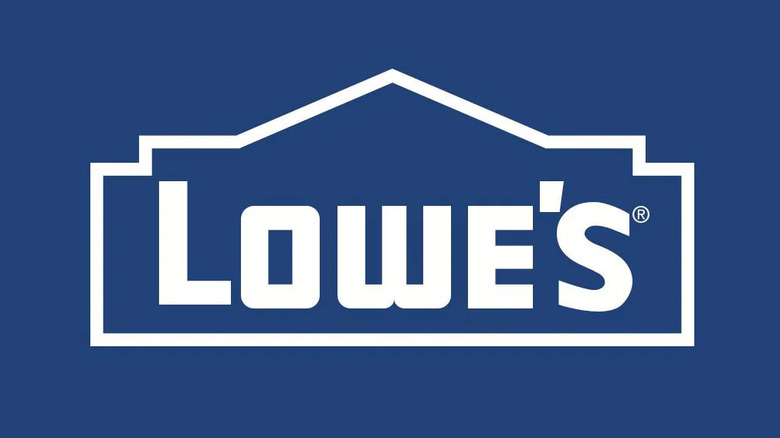 Lowe's white and blue logo