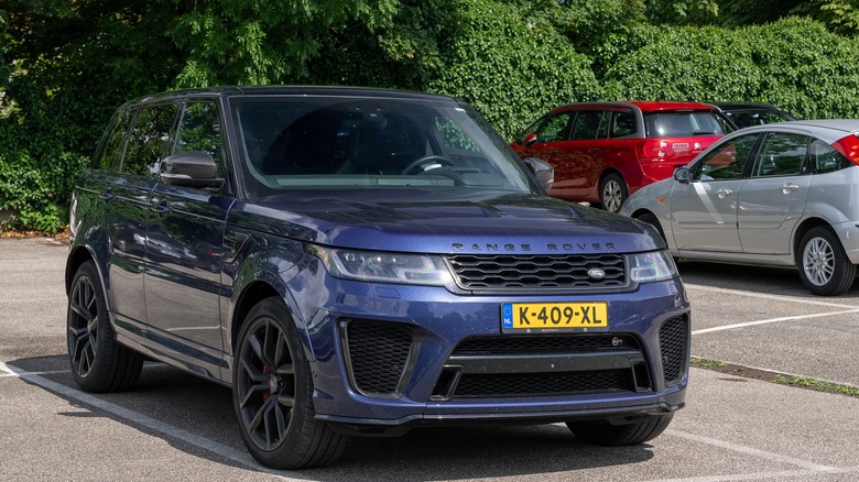 Range Rover Sport in parking space