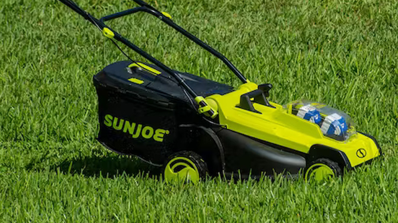 sun joe lawnmower