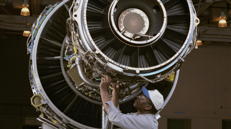 technician working on F117