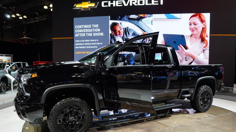 Silverado 2500 HD at auto show