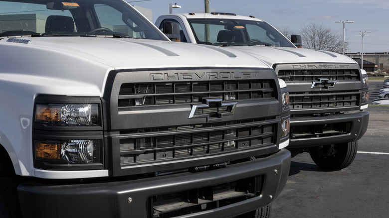 Chevrolet Silverado 5500 parked